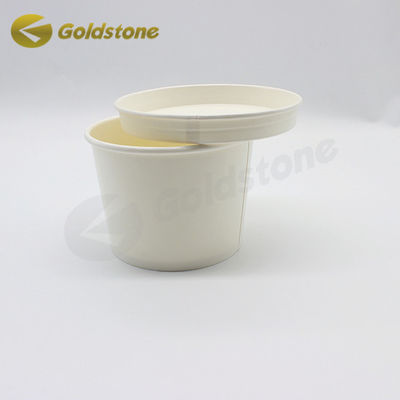 普通の食品級 使い捨てカップ蓋 紙アイスクリームカップ 蓋付き カスタム