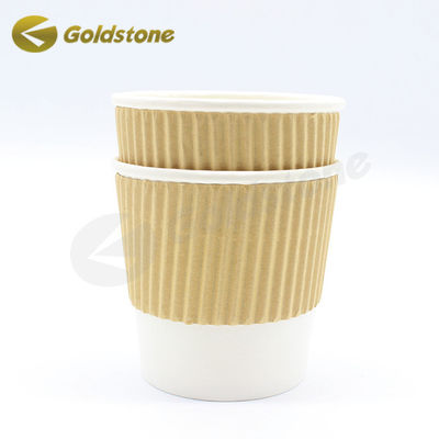 食品用紙 350ml クラフトのリップカップ プリントコーヒーカップ 安全な持続可能のために