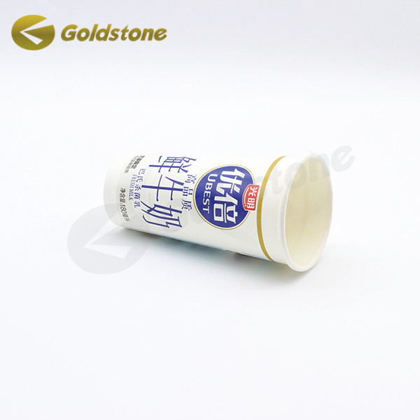 FDA リサイクルミルク紙カップ 4OZ 環境に優しい 牛乳に安全 0